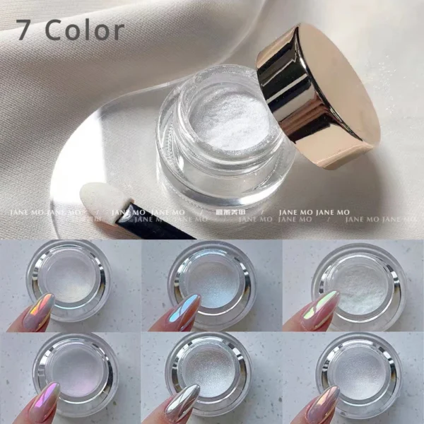 Poudre Aurora pour Ongles avec Effet Miroir