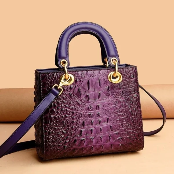 Sacs à main en cuir de créateur de marque de luxe pour femmes, sac à main initié, fourre-tout en crocodile, sacs à main Messenger pour dames, haute qualité – Image 2