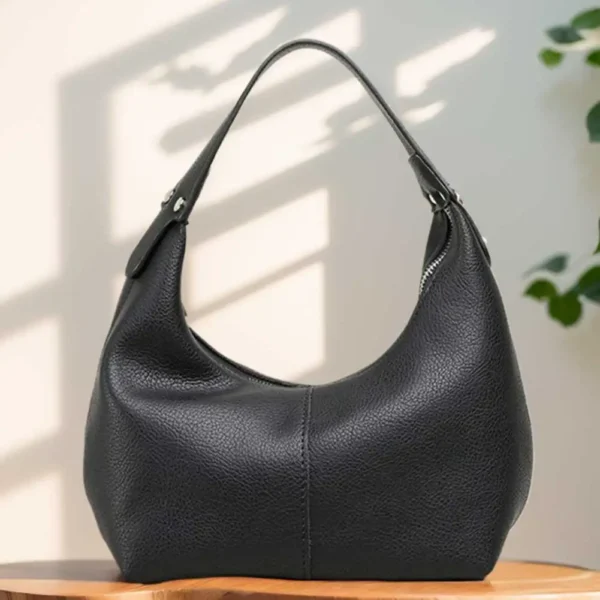 Sac à main en cuir PU rétro végétalien pour femme, petit fourre-tout décontracté, sacs à main d'embrayage Hobo, sacs à main initiés, mode féminine, luxe, 2024 – Image 2
