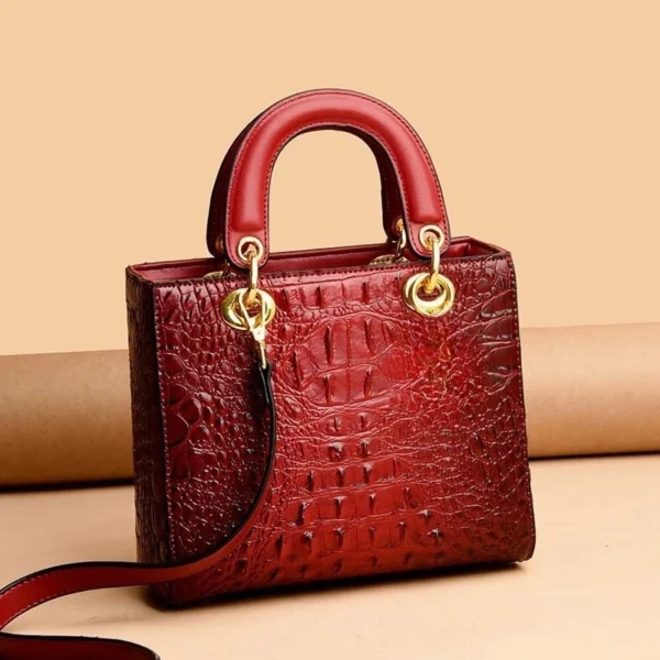 Sacs à main en cuir de créateur de marque de luxe pour femmes, sac à main initié, fourre-tout en crocodile, sacs à main Messenger pour dames, haute qualité – Image 3