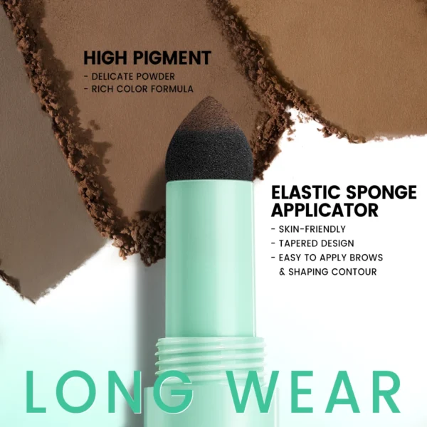 Poudre à sourcils naturelle et imperméable FOCALLURE – Tampon à sourcils multi-usages, hautement pigmenté, résistant à la transpiration – Image 6