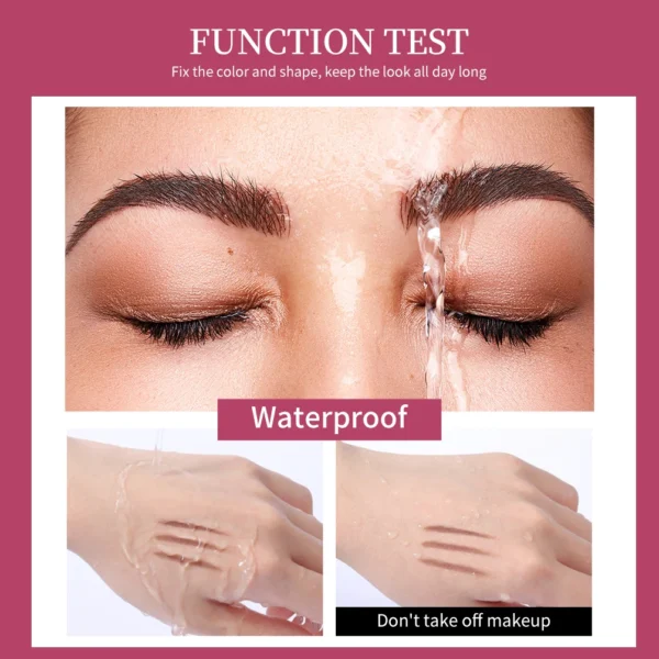QIBEST Gel pour sourcils, cire et savon pour sourcils – Rehausseur de sourcils teinté transparent, sculpte et rehausse le maquillage pour les sourcils naturels – Image 4