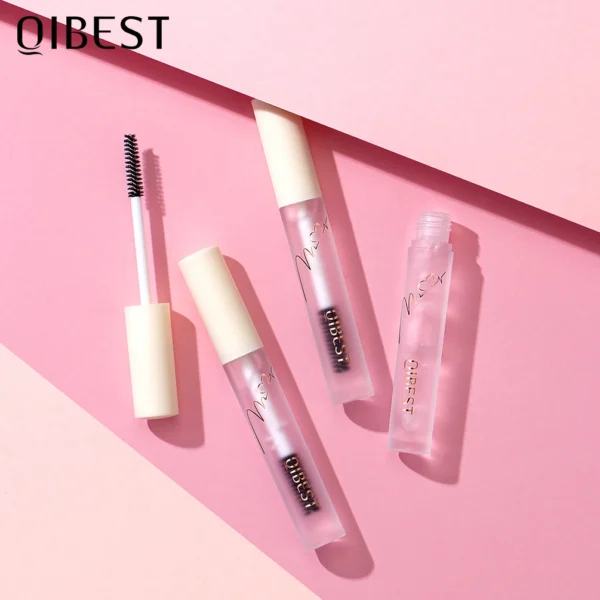 QIBEST Gel pour sourcils, cire et savon pour sourcils – Rehausseur de sourcils teinté transparent, sculpte et rehausse le maquillage pour les sourcils naturels – Image 5