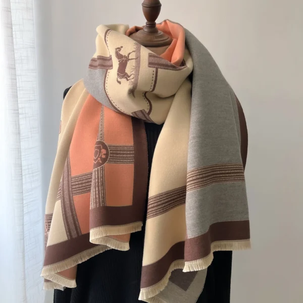 Écharpe de Luxe en Cachemire pour Femme, Châle Chaud, Pashmina.