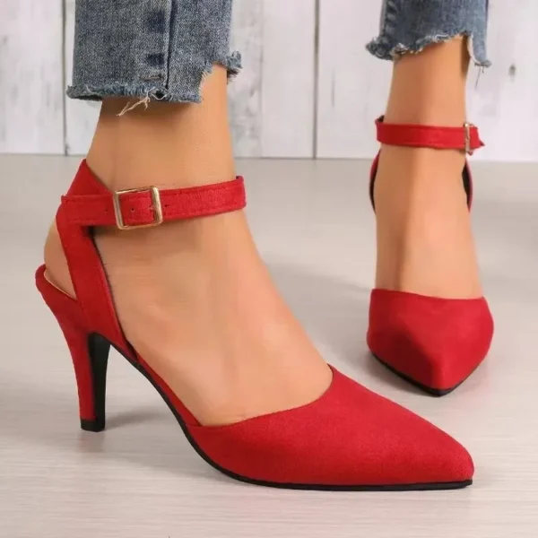 Baotou-Escarpins à Talons Hauts pour Femme, Sandales de Soirée Sexy, Couleur Unie, Grande Taille 43. – Image 4