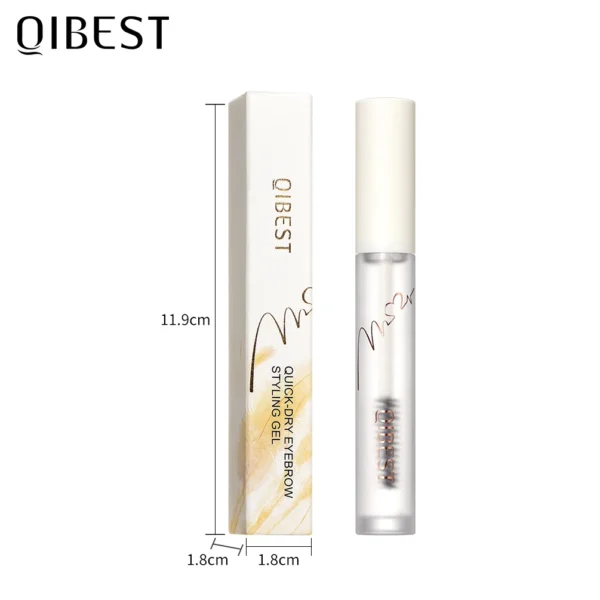 QIBEST Gel pour sourcils, cire et savon pour sourcils – Rehausseur de sourcils teinté transparent, sculpte et rehausse le maquillage pour les sourcils naturels – Image 6
