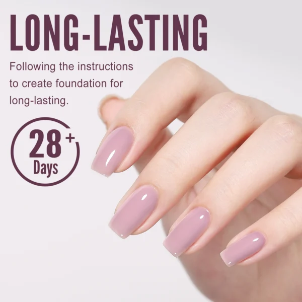 Gel Vernis À Ongles De Haute Qualité Translucide Blanc Laiteux Vernis À Ongles Tremper Hors UV LED Gel pour L'art des Ongles – Image 3
