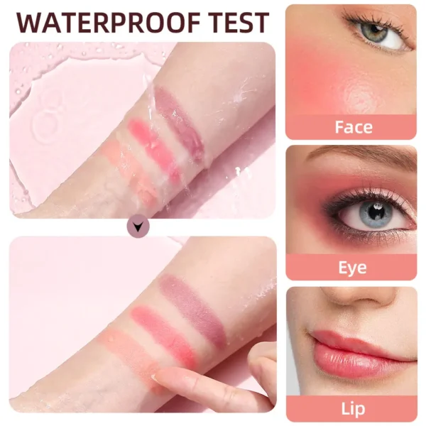 QIBEST Contour liquide avec applicateur coussiné – Fard à joues liquide crémeux et surligneur avec finition chatoyante naturelle – Image 5