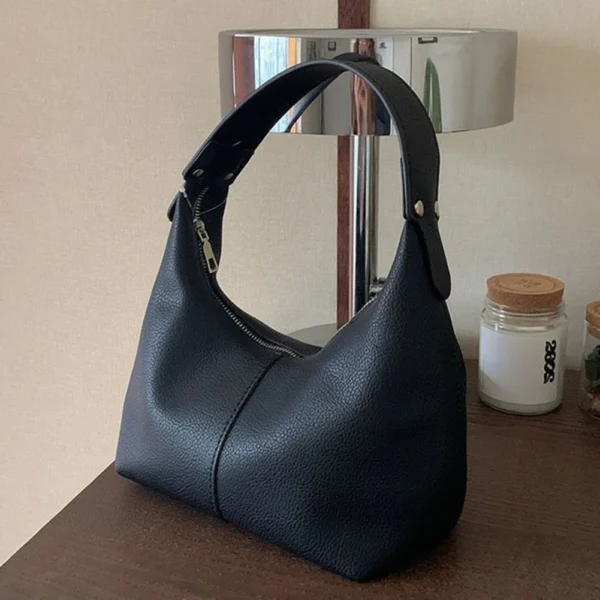 Sac à main en cuir PU rétro végétalien pour femme, petit fourre-tout décontracté, sacs à main d'embrayage Hobo, sacs à main initiés, mode féminine, luxe, 2024
