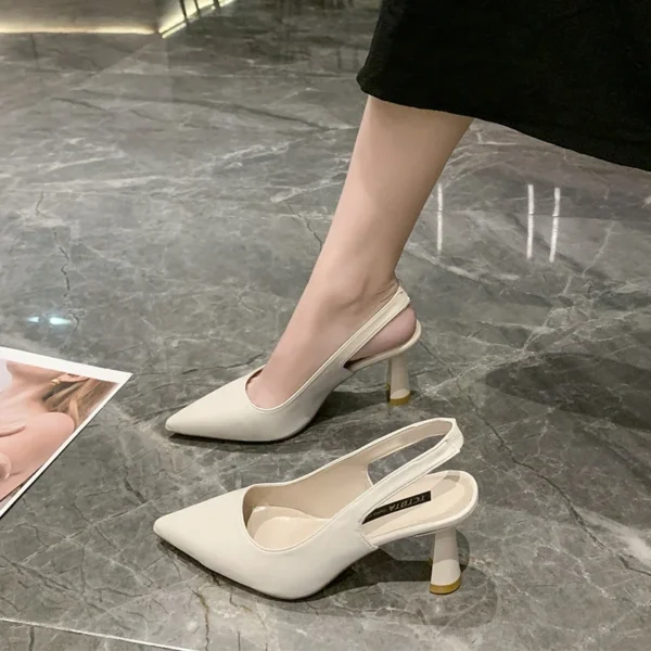 Talon aiguille Parker pointu pour femme, bouche peu profonde,  chaussures confortables et élégantes, mode estivale. – Image 6
