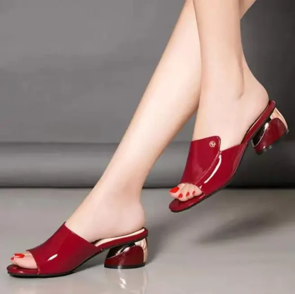 Demi-pantoufles décontractées pour femmes, tendance, tempérament, vêtements paresseux, été. – Image 2