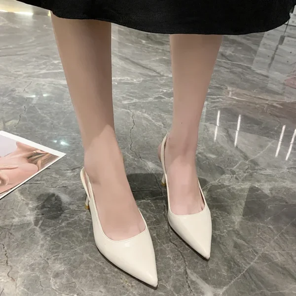 Talon aiguille Parker pointu pour femme, bouche peu profonde,  chaussures confortables et élégantes, mode estivale. – Image 2