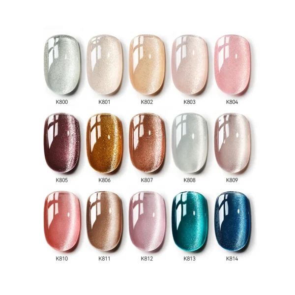 Vernis à ongles gel œil de chat MAYCHAOR Romantic Galaxy avec aimant – Gel arc-en-ciel magnétique holographique – Image 2