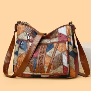 Sac à bandoulière rétro multi-poches pour femmes, sac à main rétro, sac à bandoulière vintage élégant